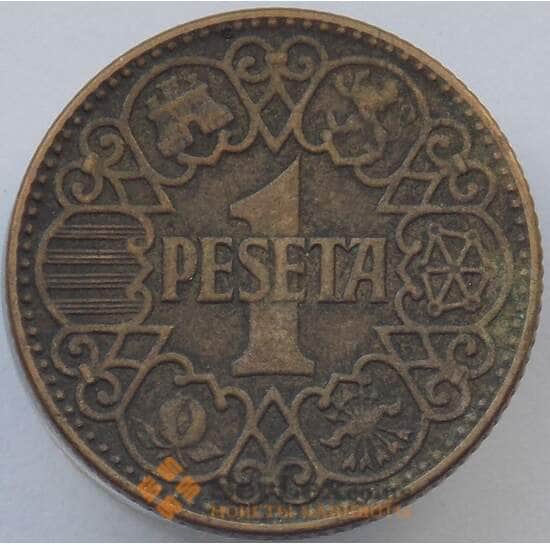 Испания 1 песета 1944 КМ767 VF (J05.19) арт. 17324