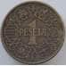 Монета Испания 1 песета 1944 КМ767 VF (J05.19) арт. 17324
