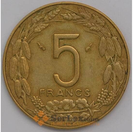 Центральная Африка монета 5 франков 1979 КМ7 XF арт. 41258
