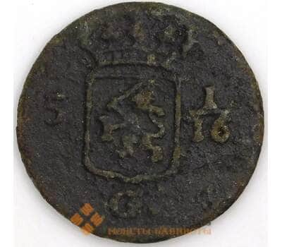 Нидерландская Индия Батава 1/16 гульдена (1 дуит) 1808 КМ76 F арт. 47646