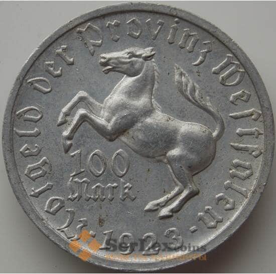 Германия Нотгельд 100 марок 1923 AU Вестфалия арт. 11544