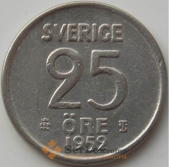 Швеция 25 эре 1952 TS КМ816 VF арт. 11891