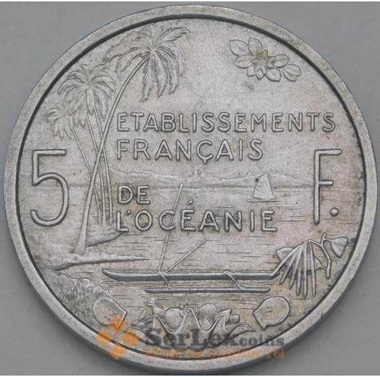 Французская Океания 5 франков 1952 КМ4 AU арт. 38537