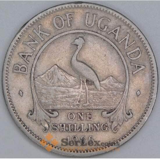 Уганда 1 шиллинг 1966 КМ5 F арт. 54994