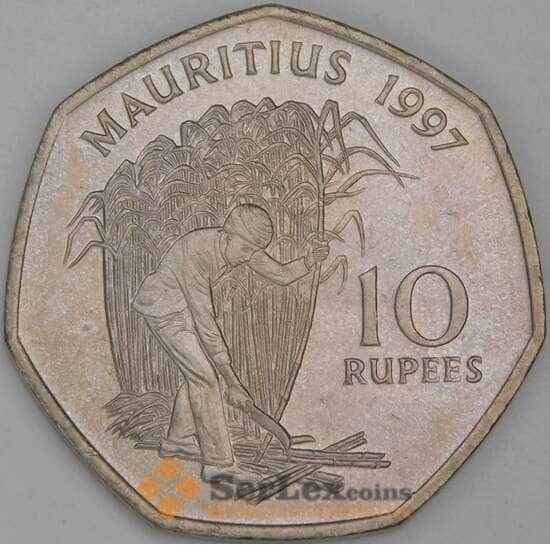 Маврикий 10 рупий 1997 КМ61 UNC арт. 54787 Маврикий 10 рупий 1997 КМ61 UNC арт. 54787