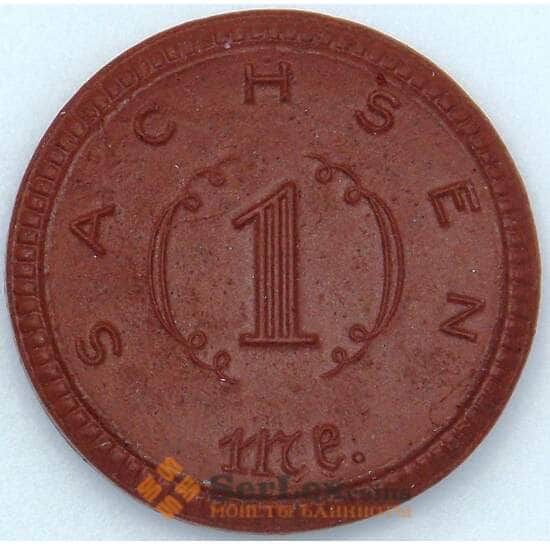 Германия Нотгельд 1 марка 1921 UNC Саксония  арт. 21120