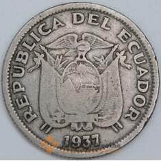Эквадор 1 сукре 1937 КМ78.1 F арт. 57469 Эквадор 1 сукре 1937 КМ78.1 F арт. 57469