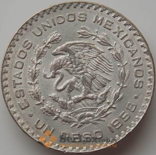 Мексика 1 песо 1958 КМ459 aUNC арт. 11823