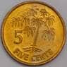 Сейшельские острова монета 5 центов 2000 КМ47 UNC арт. 42195