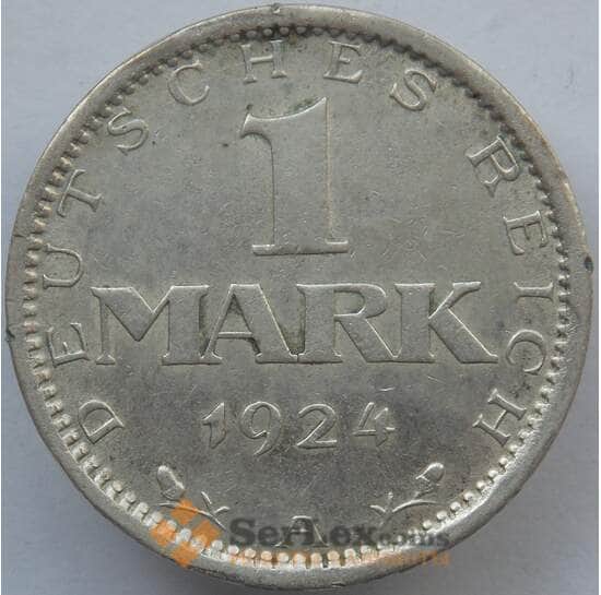 Германия 1 марка 1924 А КМ42 XF Серебро (J05.19) арт. 14790