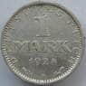 Германия 1 марка 1924 А КМ42 XF Серебро (J05.19) арт. 14790