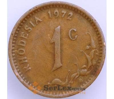 Монета Родезия 1 цент 1972 КМ10 XF арт. 39838