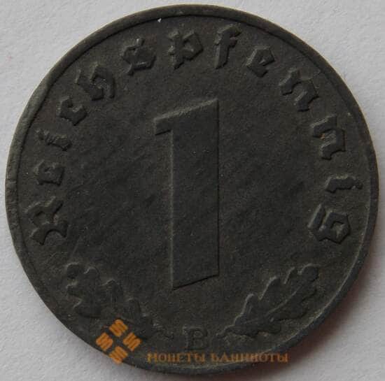 Германия 1 пфенниг (рейхспфенниг) 1944 B КМ97 XF (J05.19) арт. 15017