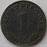 Германия 1 пфенниг (рейхспфенниг) 1944 B КМ97 XF (J05.19) арт. 15017