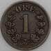 Норвегия монета 1 эре 1876 КМ352 XF арт. 46090