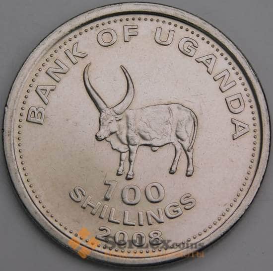 Уганда монета 100 шиллингов 2008  КМ67а UNC арт. 41293