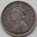 Монета Британская Индия 2 анна 1874 КМ469 VF арт. 11419