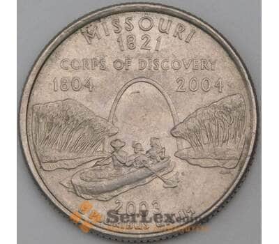 Монета США 25 центов 2003 P КМ346 Миссури  арт. 28355