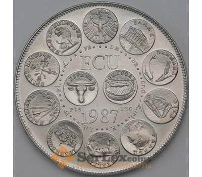 Европа жетон Экю 1987 39 мм арт. 26336