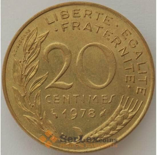 Франция 20 сантимов 1978 КМ930 AU (J05.19) арт. 17833