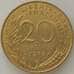 Монета Франция 20 сантимов 1978 КМ930 AU (J05.19) арт. 17833