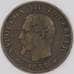 Монета Франция 5 сантимов 1855 КМ777 VF арт. 38852