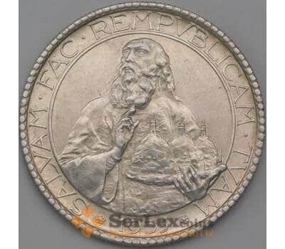 Монета Сан-Марино 20 лир 1935 КМ11 aUNC Оригинал арт. 26190