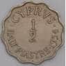 Кипр монета 1/2 пиастра 1934 КМ20 XF арт. 42210