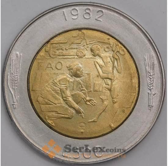 Сан-Марино монета 500 лир 1982 КМ140 aUNC  арт. 21363
