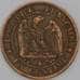 Франция монета 1 сантим 1861 А КМ795 XF арт. 44723