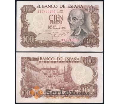 Банкнота Испания 100 песет 1970 Р152 AU мультилот арт. 39976