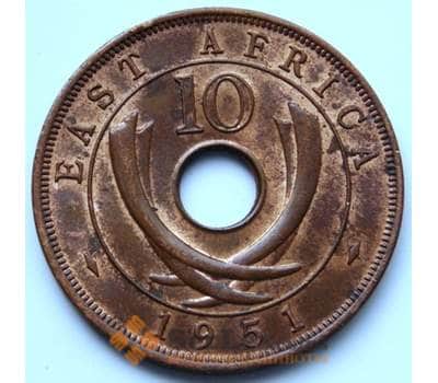 Монета Британская Восточная Африка 10 центов 1951 КМ34 XF арт. 6431