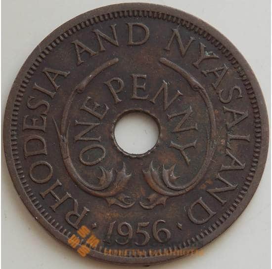 Родезия и Ньясаленд 1 пенни 1956 КМ2 VF арт. 14543