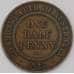 Монета Австралия 1/2 пенни 1922 КМ22 VF  арт. 17152