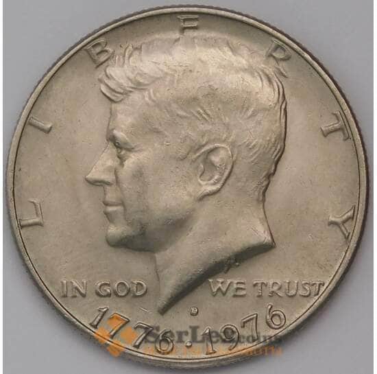США 1/2 доллара 1976 D UNC КМ205 Индепенденс Холл арт. 31140