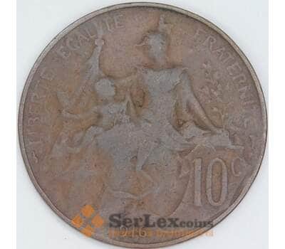 Франция 10 сантимов 1916 КМ843 VG арт. 56997