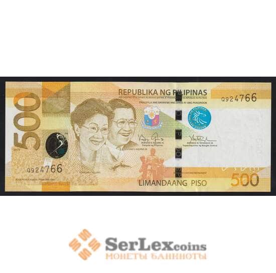 Филиппины 500 песо 2010 Р210а UNC арт. 51960