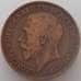 Монета Великобритания 1 пенни 1916 КМ810 VF (J05.19) арт. 16226