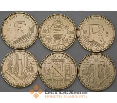 Монета Венгрия Набор 5 форинтов *6 шт 2021 UNC 75 лет форинту арт. 30117