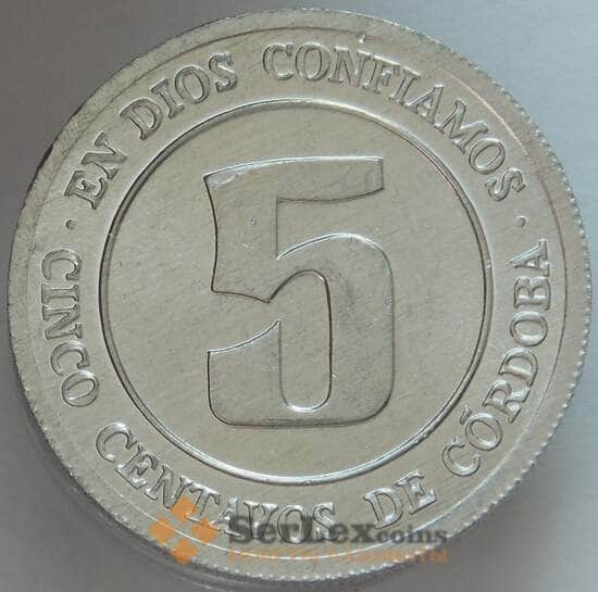 Никарагуа 5 сентаво 1974 КМ27 UNC ФАО (J05.19) арт. 16608