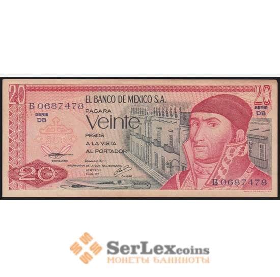 Мексика банкнота 20 песо 1977 Р64 XF-AU арт. 48249