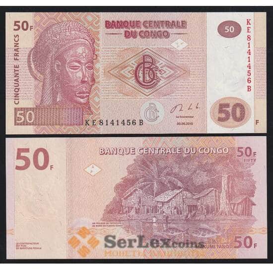 Конго 50 франков 2013 Р97а UNC G&D Currency Technology арт. 52427