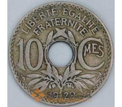 Франция 10 сантимов 1929 КМ866a VF арт. 57027