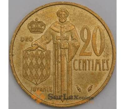 Монако монета 20 сантим 1979 КМ143 AU арт. 43208