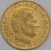 Монако монета 20 сантим 1979 КМ143 AU арт. 43208