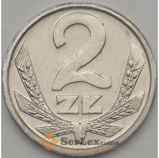 Польша 2 злотых 1990 Y80.3 UNC арт. 18700