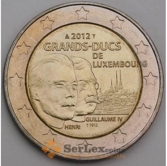 Люксембург 2 евро 2012 КМ121 UNC Вильгельм IV  арт. С00059
