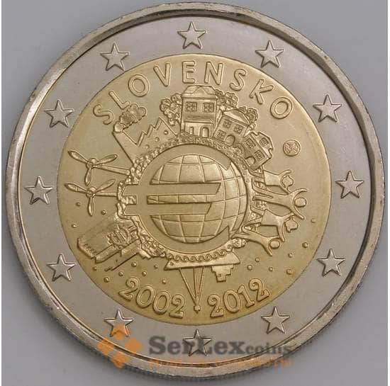 Словакия монета 2 евро 2012 КМ120 UNC  арт. С00076