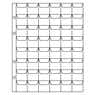 Лист формат Optima с клапанами для монет на 48 ячеек арт. А00254