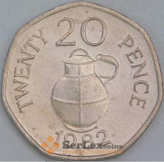 Гернси 20 пенсов 1982 КМ38 XF арт. 56670
